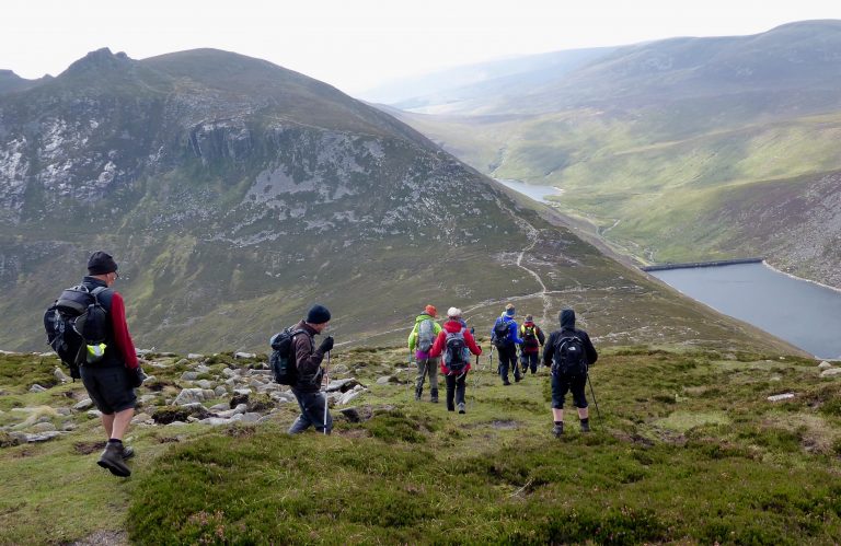 Scramblers descending Slievelamagan Sept 2019